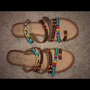 colorful sandals